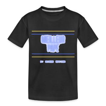 Meilleur PAPÉ - T-shirt bio Premium Enfant - noir - Devant