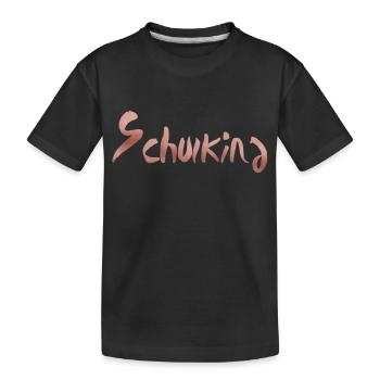 Schulkind - Kinder Premium Bio T-Shirt - Schwarz - Vorne