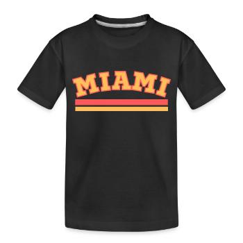 MIAMI SPORT ORANGE VINTAGE - T-shirt bio Premium Enfant - noir - Devant
