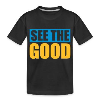 voir la bonne citation - T-shirt bio Premium Enfant - noir - Devant