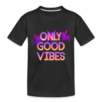 Seulement une bonne humeur - T-shirt bio Premium Enfant - noir - Devant