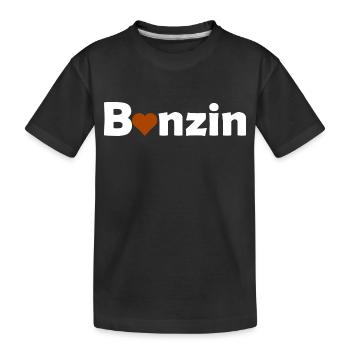 Benzin und Autos - Kinder Premium Bio T-Shirt - Schwarz - Vorne