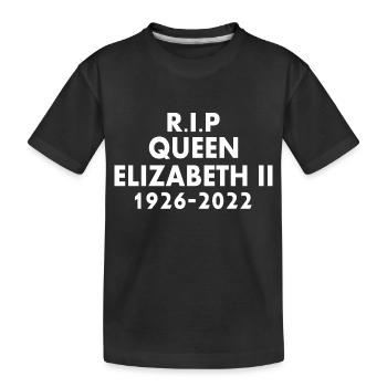 Queen elizabeth - Kinder Premium Bio T-Shirt - Schwarz - Vorne