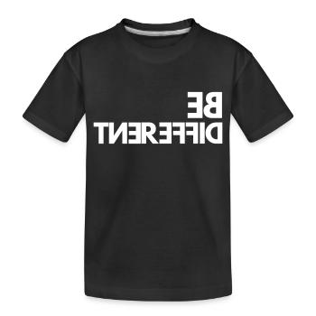 Être différent - T-shirt bio Premium Enfant - noir - Devant