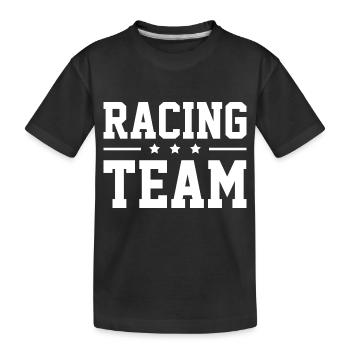 Équipe de course - T-shirt bio Premium Enfant - noir - Devant