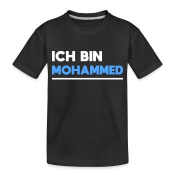 Mohammed Name Spruch für stolze Mohammeds - Kinder Premium Bio T-Shirt - Schwarz - Vorne