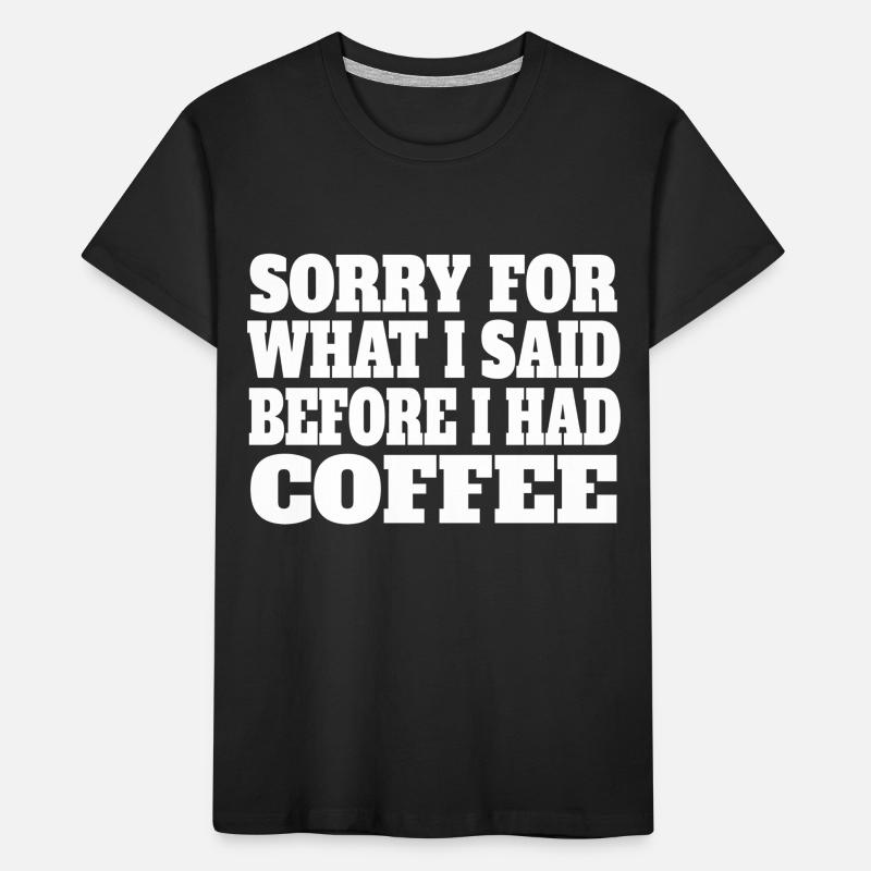 Coffee Cup Caffeine Gift Coffee Bean Drink T-shirt bio Premium Enfant