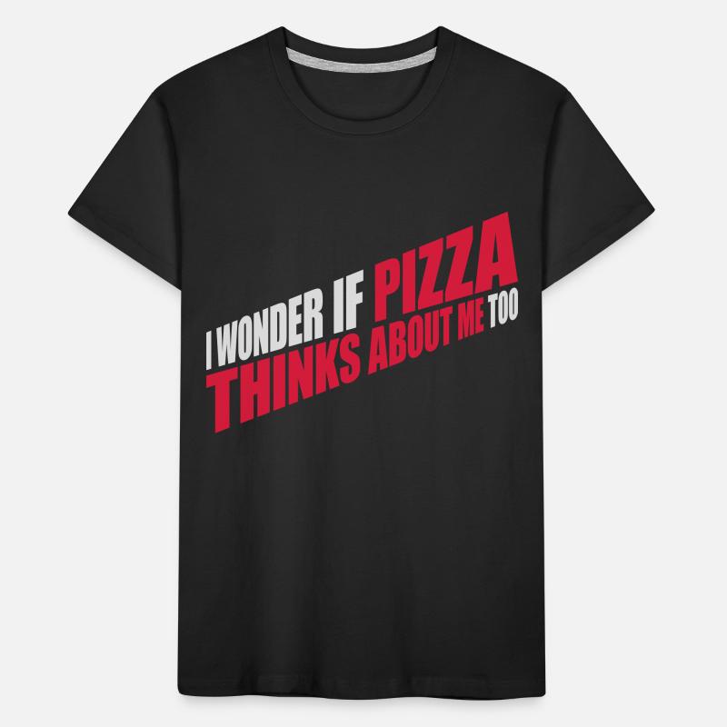 La pizza pense à moi T-shirt bio Premium Enfant