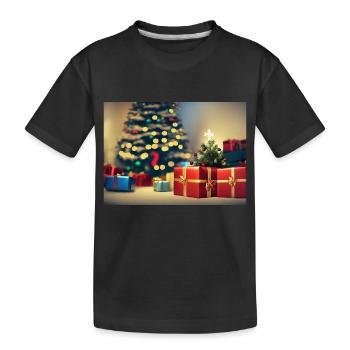 Christmas Gifts - Kids' Premium Organic T-Shirt - black - Front