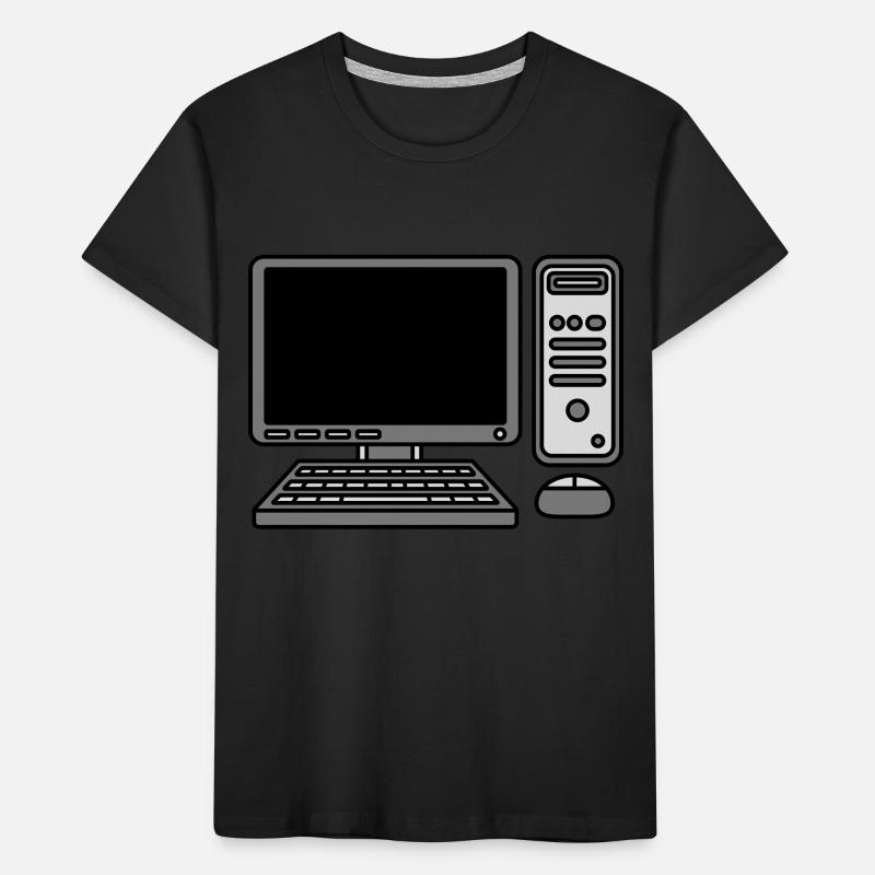 Computer Keyboard Mouse Screen Kids' Premium Organic T-Shirt