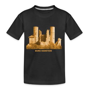 Château de Hanstein ruine Eichsfeld Bornhagen Thuringe - T-shirt bio Premium Enfant - noir - Devant