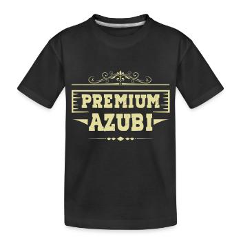 Premium Azubi - Kinder Premium Bio T-Shirt - Schwarz - Vorne