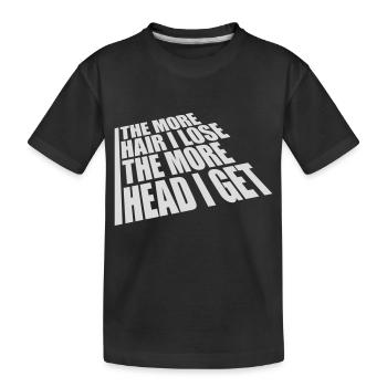 J’ai plus de tête - T-shirt bio Premium Enfant - noir - Devant