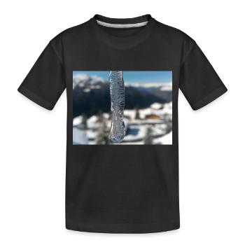 Streetwear ICE DROP - Kinder Premium Bio T-Shirt - Schwarz - Vorne