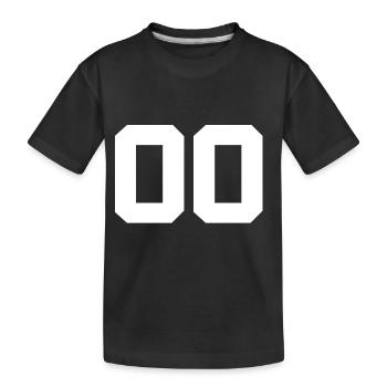 Anzahl 00 - Kinder Premium Bio T-Shirt - Schwarz - Vorne