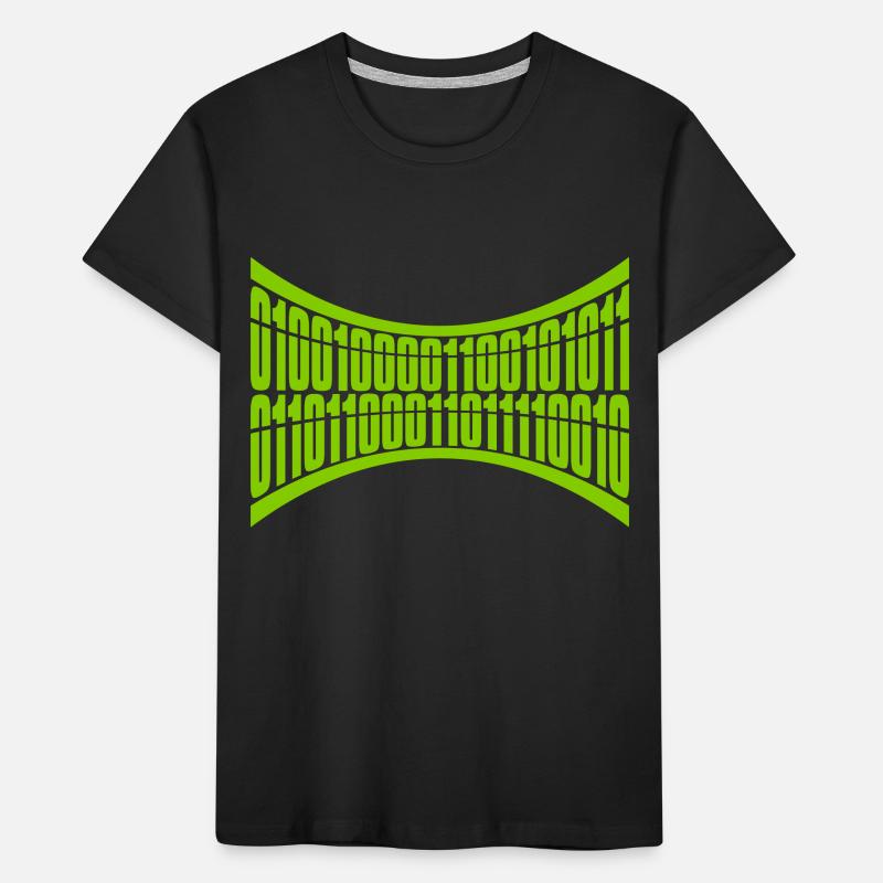 Binary Code Program Language Kids' Premium Organic T-Shirt