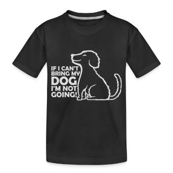 Citation Apportez mon chien - T-shirt bio Premium Enfant - noir - Devant