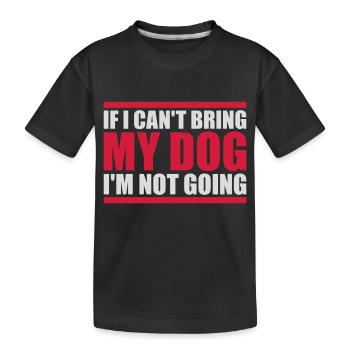 Citation Apportez mon chien - T-shirt bio Premium Enfant - noir - Devant