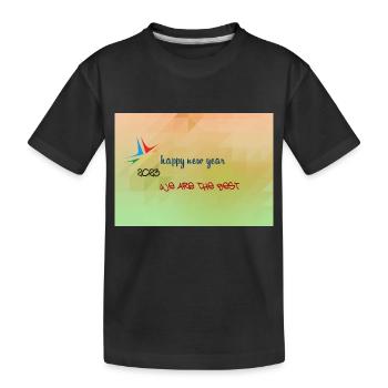 Arthin new year - Kids' Premium Organic T-Shirt - black - Front