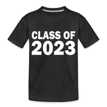 Class of 2023 - Kids' Premium Organic T-Shirt - black - Front