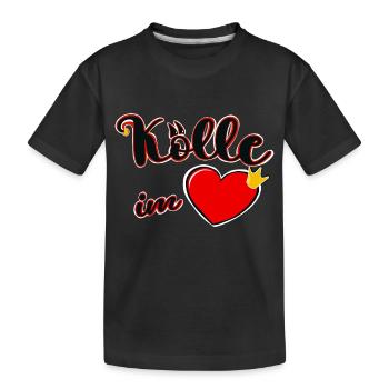 Carnaval - Cologne - Kölle Alaaf - Cologne - Coeur - T-shirt bio Premium Enfant - noir - Devant