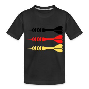 180 - Kinder Premium Bio T-Shirt - Schwarz - Vorne