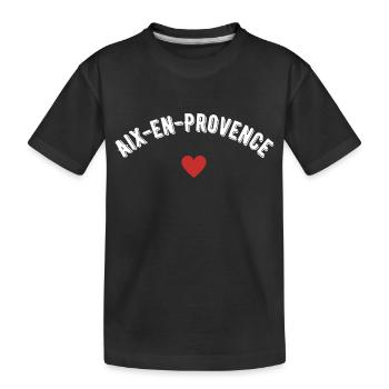 Aix en Provence - Kids' Premium Organic T-Shirt - black - Front
