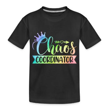 Chaos Coordinator Babysitting Daycare Provider Pre - Kinder Premium Bio T-Shirt - Schwarz - Vorne