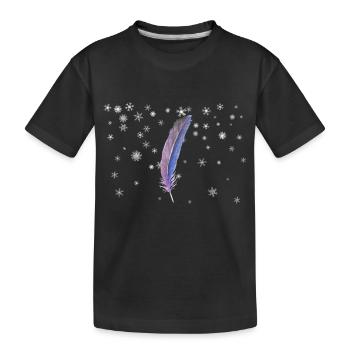 Spring - Kids' Premium Organic T-Shirt - black - Front