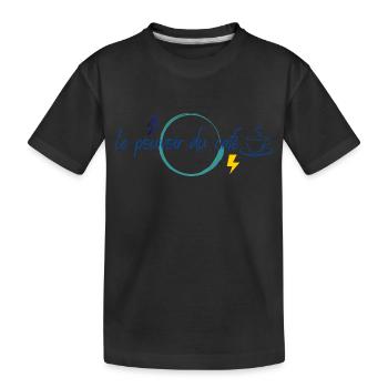 le pouvoir du café - T-shirt bio Premium Enfant - noir - Devant