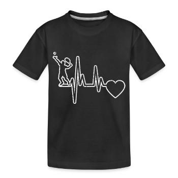 Tennis Tennis Club Tennis players Rackets - Kids' Premium Organic T-Shirt - black - Front