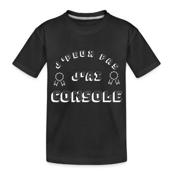 Console - T-shirt bio Premium Enfant - noir - Devant