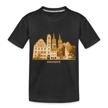 Église de la mairie d’Oschatz Saint-Egidien Saxe - T-shirt bio Premium Enfant - noir - Devant