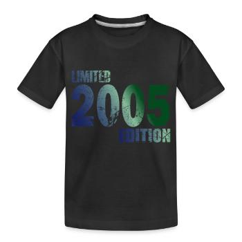 2005 né - fête son 18e anniversaire - adulte - T-shirt bio Premium Enfant - noir - Devant