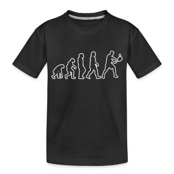 Tennisspieler Tennisliebhaber Tennis Tennisverein - Kinder Premium Bio T-Shirt - Schwarz - Vorne