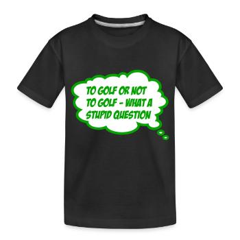 golfe - T-shirt bio Premium Enfant - noir - Devant
