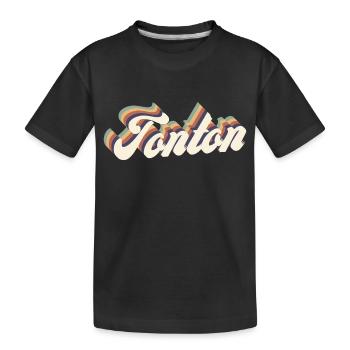 tonton vintage - T-shirt bio Premium Enfant - noir - Devant