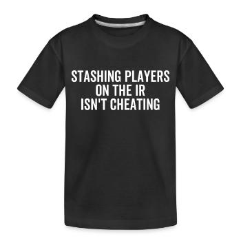 Spieler auf dem IR zu verstauen ist kein Betrug - Kinder Premium Bio T-Shirt - Schwarz - Vorne