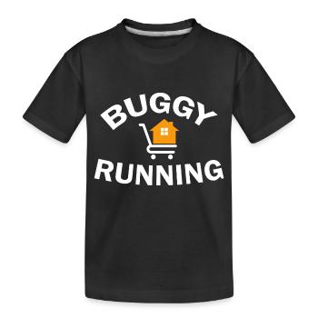 Marathon Triathlon Running Jogging Biking Cycling - Kids' Premium Organic T-Shirt - black - Front