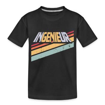 Ingenieur Genie Maschinenbau Student Studenten - Kinder Premium Bio T-Shirt - Schwarz - Vorne