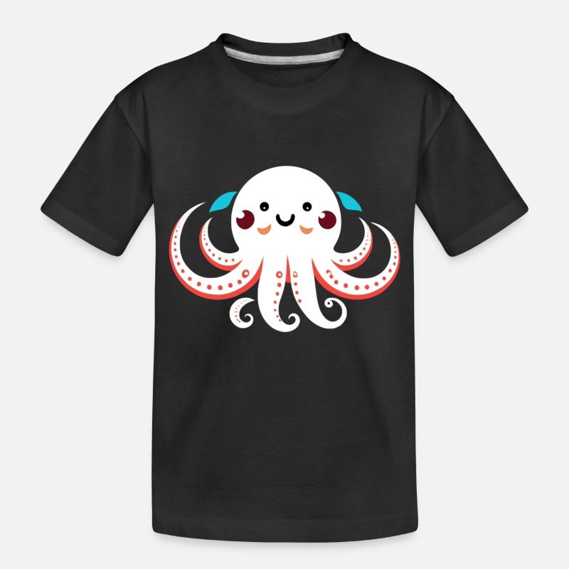 petite pieuvre - T-shirt bio Premium Enfant - noir
