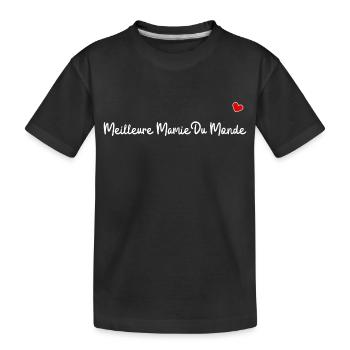 Meilleure mamie du monde - T-shirt bio Premium Enfant - noir - Devant