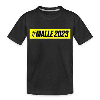 Malle 2023 - Kids' Premium Organic T-Shirt - black - Front
