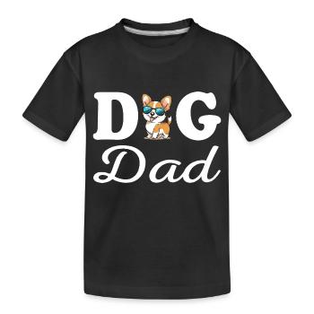 Dog Dad - Kids' Premium Organic T-Shirt - black - Front