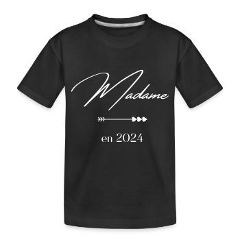 Madame en 2024 - T-shirt bio Premium Enfant - noir - Devant