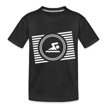 Nageurs Sports nautiques - T-shirt bio Premium Enfant - noir - Devant
