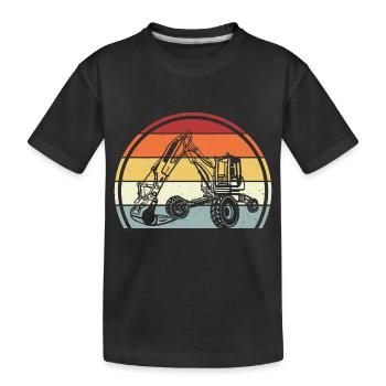 Excavatrice - T-shirt bio Premium Enfant - noir - Devant