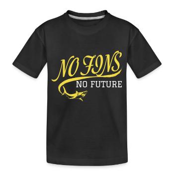 No Fins No Future Safe Sharks - Kinder Premium Bio T-Shirt - Schwarz - Vorne