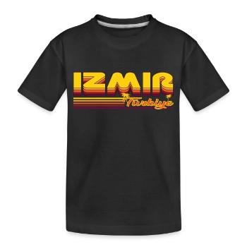 Izmir, design estival de la ville turque - T-shirt bio Premium Enfant - noir - Devant