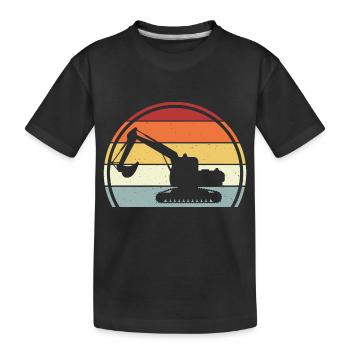 Bagger - Kinder Premium Bio T-Shirt - Schwarz - Vorne